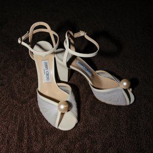 Jimmy Choo Wedding Heels - WORN ONCE
